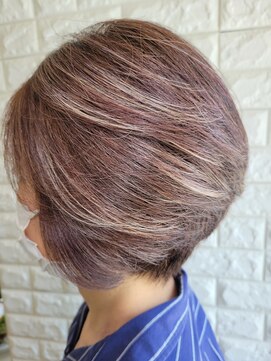 松本平太郎美容室 吉祥寺パートファイブ(PART5) グラデーション×ハイライト×ヘアマニキュア/30代40代50代60代