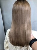 髪質改善＊ロングレイヤーグレーベージュ＊美髪【Zina船橋】