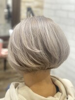 アトリエナガノ(atelier nagano) ショートボブ/ニュアンスカラー/センターパート/ブルージュ