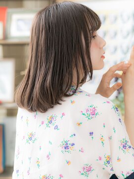 カバーヘア ブリス 上尾西口店(COVER HAIR bliss) ■シースルーバンググレーベージュボブディ302上尾10代20代30代