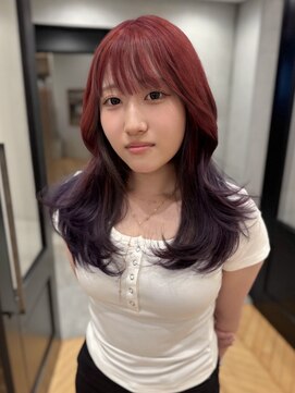 ラヴィズム 長岡店(LUVISM) 韓国/顔周りレイヤー/ダブルカラー/ベージュ/前髪新潟長岡宮関