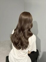 ノー バイ イオエ 西梅田(no. by ioe)&nbsp;ブリーチなしカラー/髪質改善/ミルクティーベージュ/小顔へア