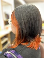 ケイズプラス(K's PLUS) もぎたてフレッシュ!オレンジなフェイスフレーミング+裾カラー