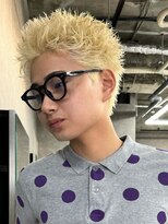 エルマーク 松山(L-MARK) ダブルカラー/ブリーチ/ミルクティー/ヘアカラー/men's