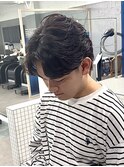 フェザーパーマ センターパート