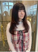 顔周りミディアムレイヤーカットハッシュカット韓国京都河原町
