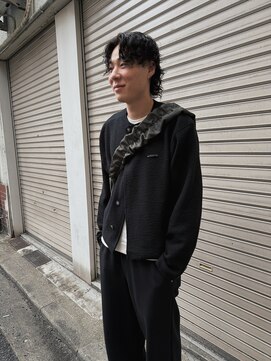 ハイセンス(HISENSE) メンズパーマグランジパーマメンズミディアムヘア【GIA】