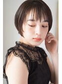 大人かわいい シャープ 小顔 ショート