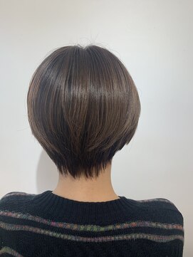 ヘアホスピタル ファニーフェイス(HAIR HOSPITAL funny face) 【わたなべ】丸みショート/暗めカラーデザインカラー倉敷