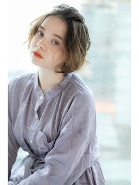 ジャストヘア ラポール 北久里浜店(just hair RAPPOR) 【佐々木 美香子】ウェーブスタイルシルキーベージュ 白髪染め