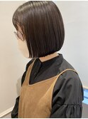 お手入れ簡単　ぷつっとボブ　