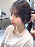 おくれ毛 顔周りレイヤー レイヤーカット サイドバング モミレゲ