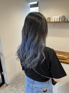 エファッセ 鴻巣2号店(efface) グラデーションカラー×ハイトーンカラー×ブルーシルバー