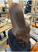大人かわいいエギョモリ ミルクティーブラウン ひし形シルエット