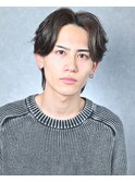 フェザーパーマ、毛流れセンターパート、池袋