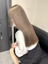13013ミルクティーベージュ髪質改善ストレートマロンベージュ