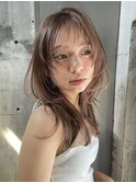 xカット/イメチェン/ホワイトブロンド/外ハネボブ/美髪/