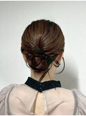 結婚式参列に♪/お呼ばれヘア/おとなっぽヘア/ゆるふあ/シニヨン