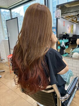 ワンインチ(1 inch) グラデーション/コーラルピンク