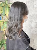 イヤリングカラー　顔まわりカット