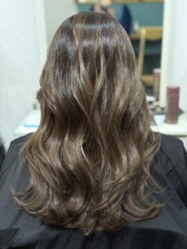 スナリー(Snaly) ハイライト履歴活かし/グレージュ/グラデーション風