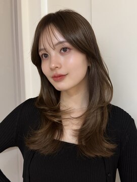 ノイ 銀座(noi) 顔周りレイヤーカットべージュカラーくびれレイヤーカット