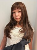 ワンカラーで出来る透けるベージュ