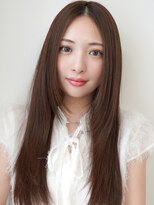 エステージ  喜連店(S-TAGE)&nbsp;ロングストレート×レイヤーカット×センターパート×艶髪