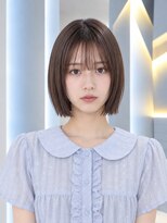 フォト 新宿三丁目(foto)&nbsp;地毛風縮毛矯正韓国風顔まわりレイヤー小顔ボブ切りっぱなしボブ