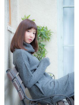 オーブ ヘアー フィオーレ 京都桂店(AUBE HAIR fiore) シルエット美人なセミディで上品な可愛さをプラス