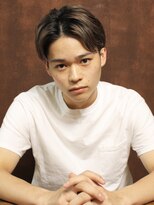 外国人風センターパートショート