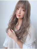 フォギーベージュゆるふわデジタルパーマ#大人かわいい