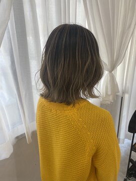 リアン 上尾店(Rien) ボブ/カーキグレージュ/マッシュショート/フェザーバンク[上尾]