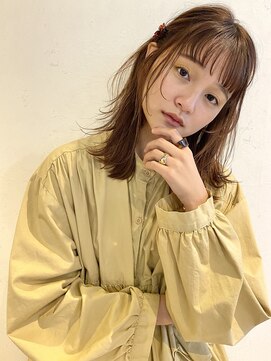 マイル 渋谷(mile) ショコラブラウン×レイヤースタイル