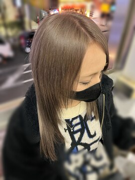 アールプラスヘアサロン(ar+ hair salon) 透明感ミルクティーベージュカラー