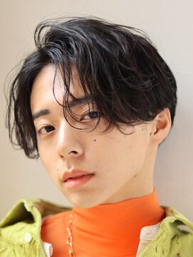 オーシャントーキョー サニー 原宿(OCEAN TOKYO Sunny) ニュアンスパーマナチュラルセンターパートツーブロック刈り上げ