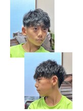 学生人気★マッシュショートヘアパーマ