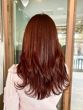 ココカラヘアー ニコ(cococara hair nico) カシスカラー/レイヤーカット/顔まわり/艶感/ピンク/暖色カラー