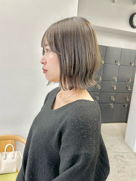 ヘアー アイス 御器所本店(HAIR ICI) グレージュオリーブベージュくびれミディ大人美人