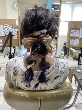 アットリッチ(@RICH) お呼ばれツイン編みこみ