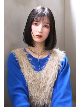 ブラン 広島本通(Blanc) 【Blanc】暗髪ボブ_アッシュブラック_グレージュ