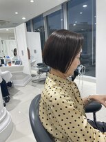 ワンレンボブ/髪質改善