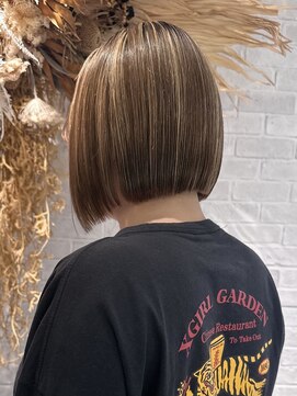 コル(col oodori) 【ミニボブ】ショート/ボブ／白髪ぼかし/白髪活かし