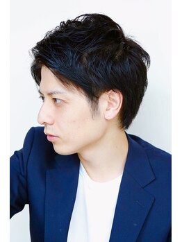 ヘアーメイク トレコローリ(hair make trecolori)の写真/再現性、デザイン性も兼ね備えたスタイルに♪忙しいビジネスマンにピッタリのサロン！【津田沼駅】