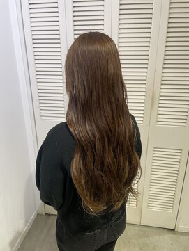 アドラーブル 万代店 (adorable) カラー剤でのWカラー透明感オリーブベージュ