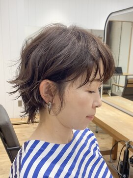 ヘアスペース リズム グリーン(Hair space Rizm green) 前髪ありショート/ショートヘア/ひし形ショート30代40代50代