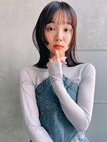 ロジッタ(ROJITHA)&nbsp;【ROJITHA原宿表参道】外ハネミディアム×ナチュラルブラウン