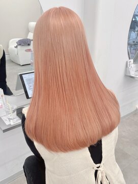 フウ(fuh) オレンジカラー/ペールオレンジ/夏カラー/艶髪/ハイトーン