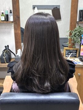 カミケン 清明店(kamiken.) グレージュカラー×セミロング【カミケン清明店/福島】