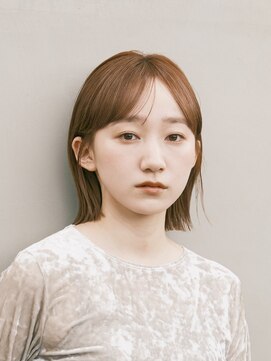 ガーデンヨコハマエスト(GARDEN YOKOHAMA est) ボブ 外ハネボブ くびれヘア 切りっぱなしボブ 暗めカラー